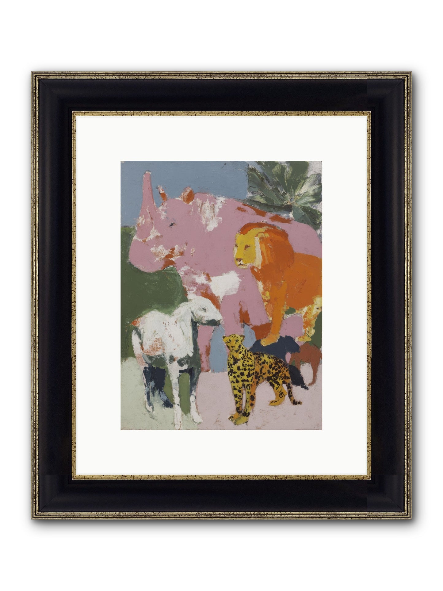 Deep Forest Framed Print - Black & Gold 9x12