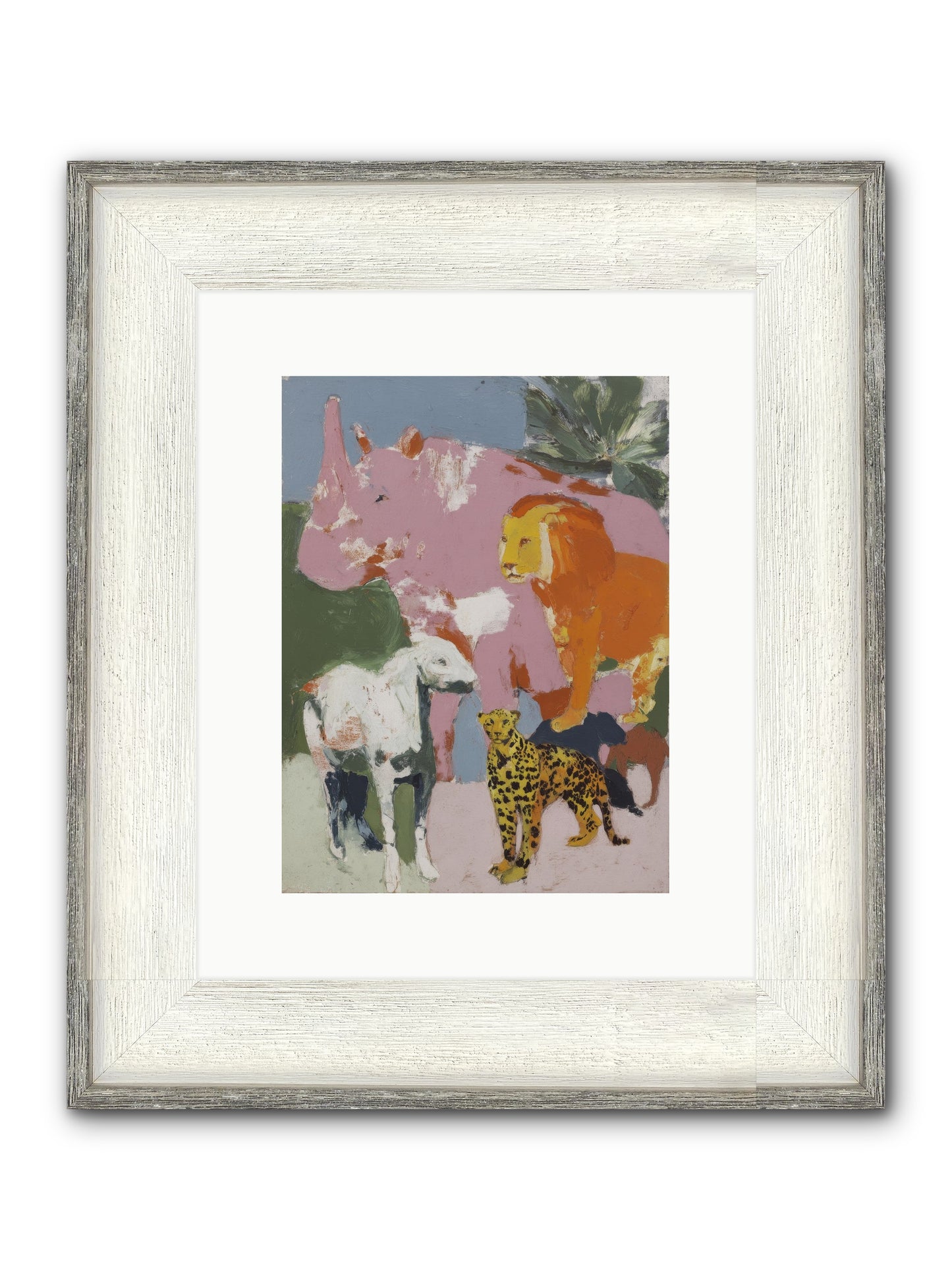Deep Forest Framed Print - Driftwood White 9x12