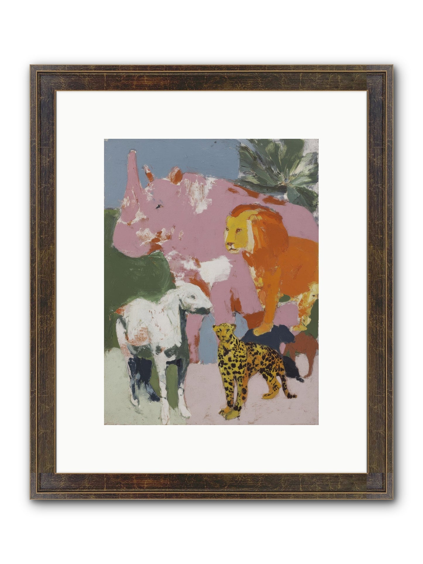 Deep Forest Framed Print - Slimwoods Black/Gold 9x12