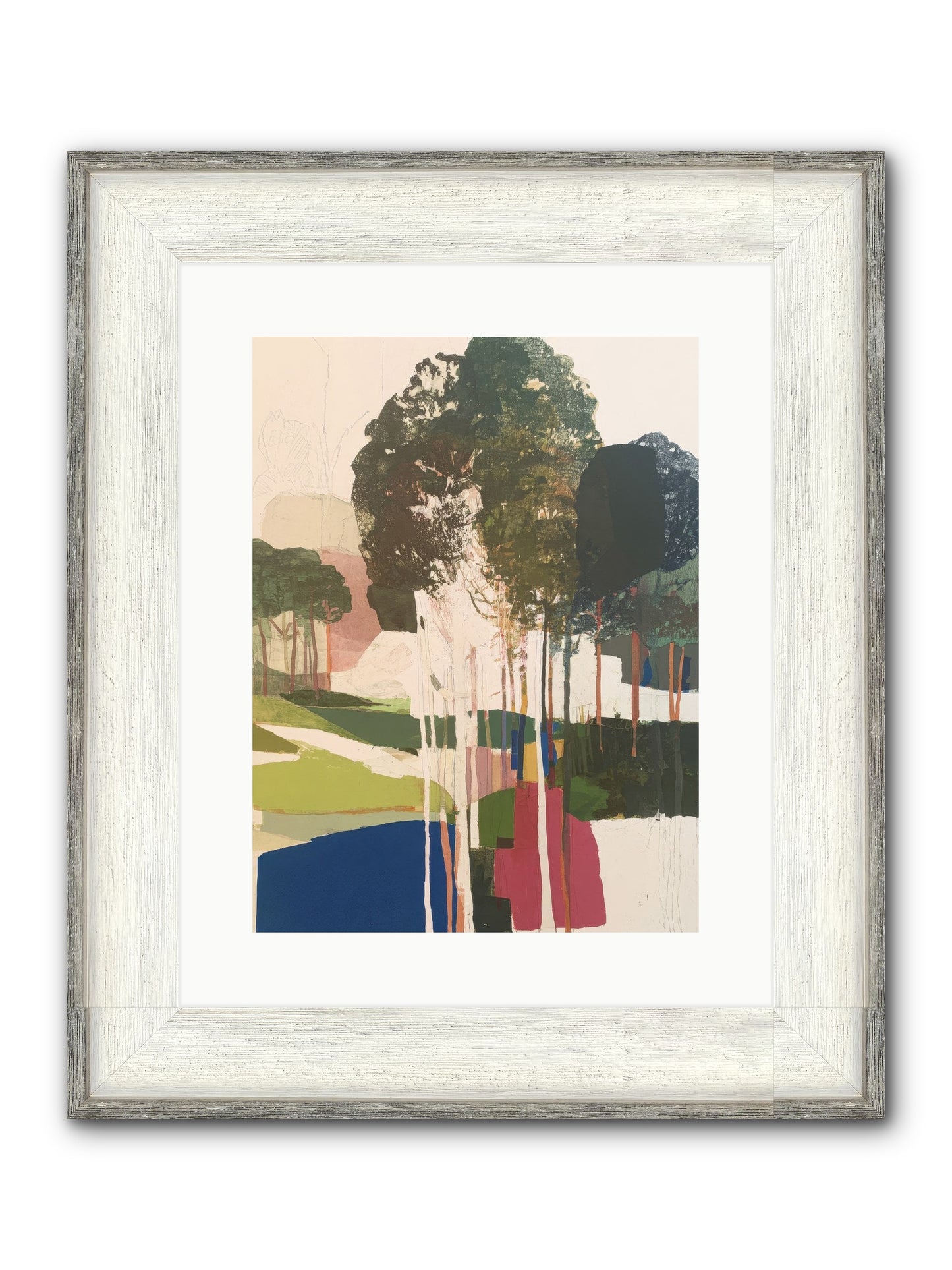 Deep Listening Framed Print - Driftwood White 12x16