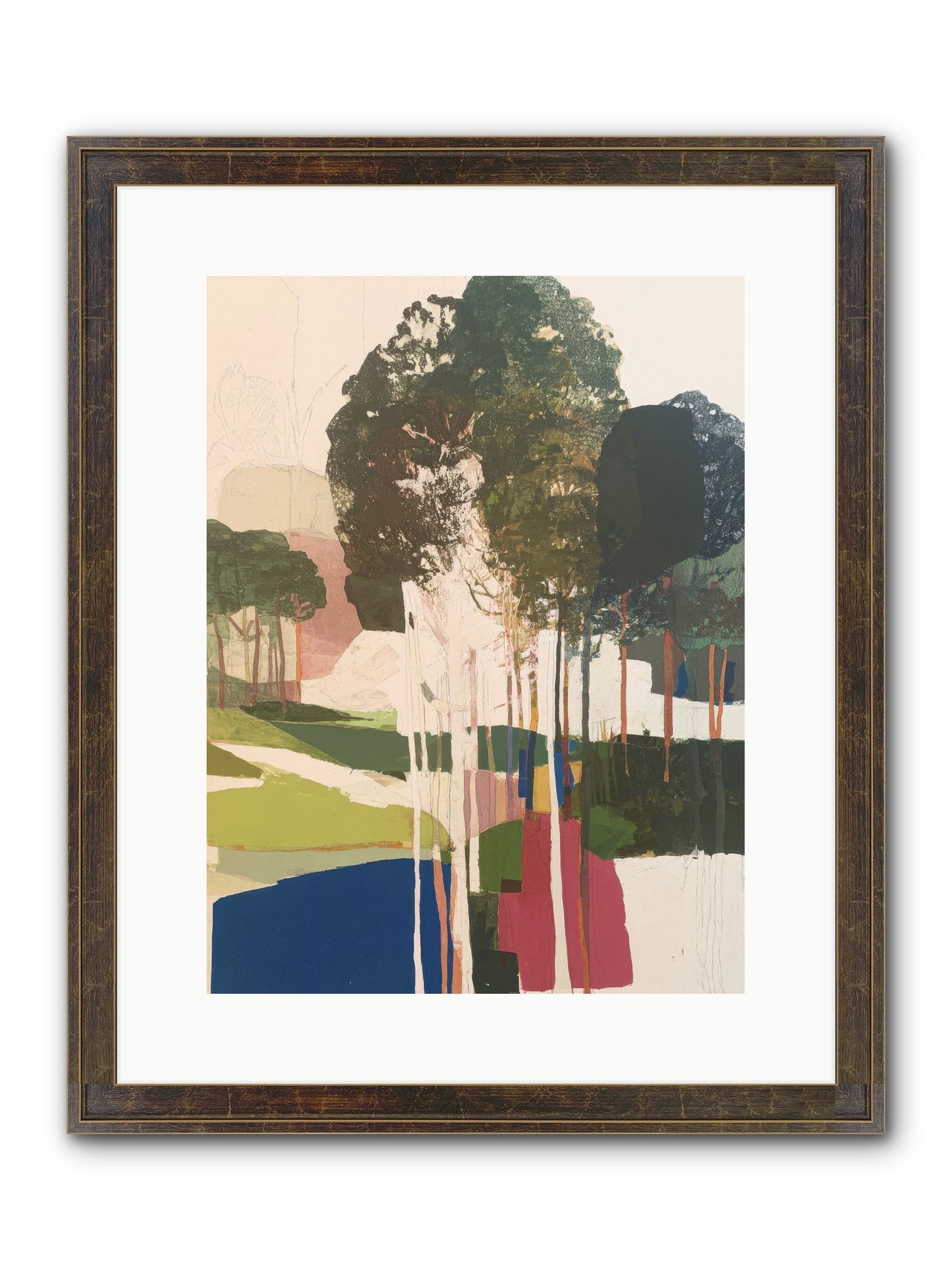 Deep Listening Framed Print - Slimwoods Black/Gold 12x16