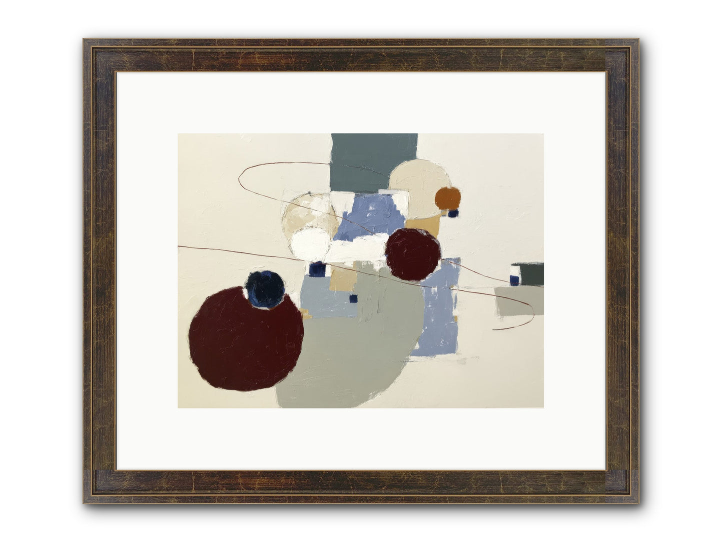 Deep Waters Framed Print - Slimwoods Black/Gold 12x9