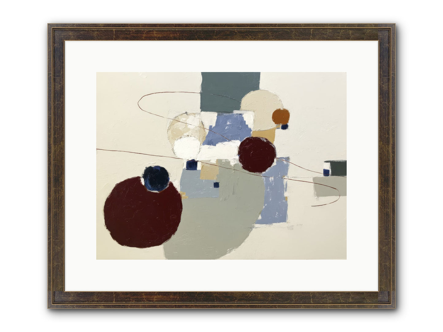 Deep Waters Framed Print - Slimwoods Black/Gold 16x12