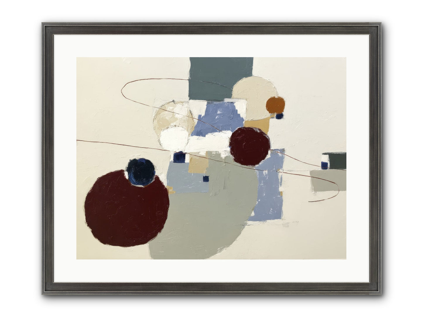 Deep Waters Framed Print - Slimwoods Black/Silver 24x18