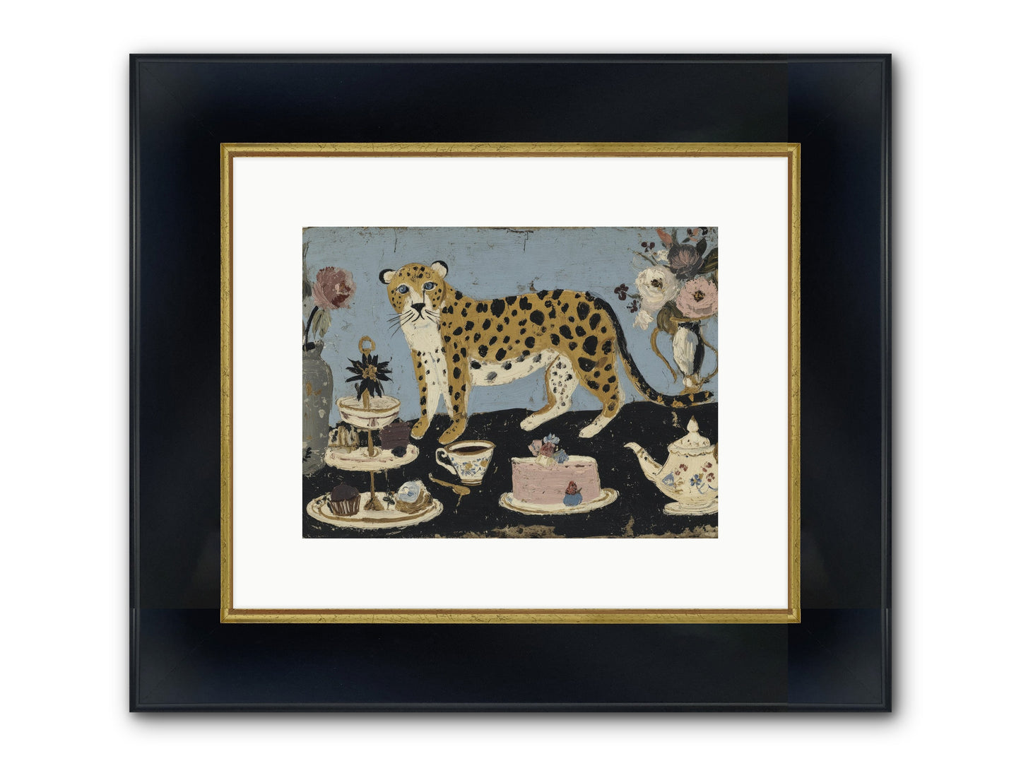 Deliberate Extravagance Framed Print - Wide Black w/Gold 12x9