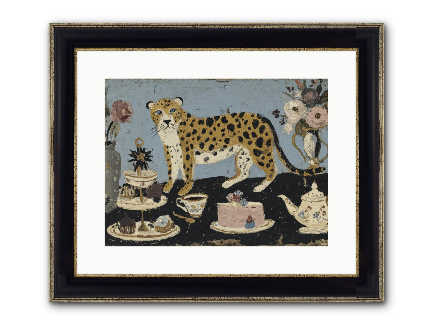 Deliberate Extravagance Framed Print - Black & Gold 16x12