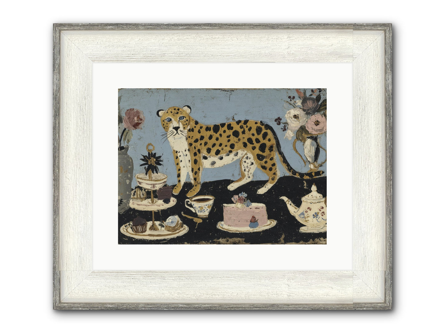 Deliberate Extravagance Framed Print - Driftwood White 16x12