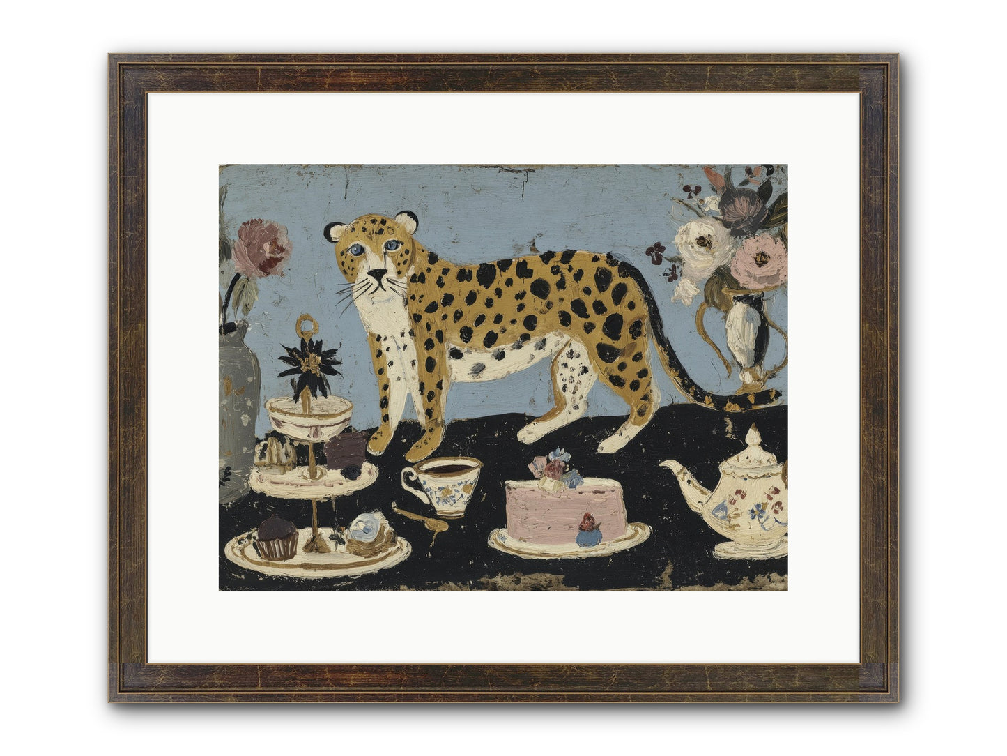 Deliberate Extravagance Framed Print - Slimwoods Black/Gold 16x12