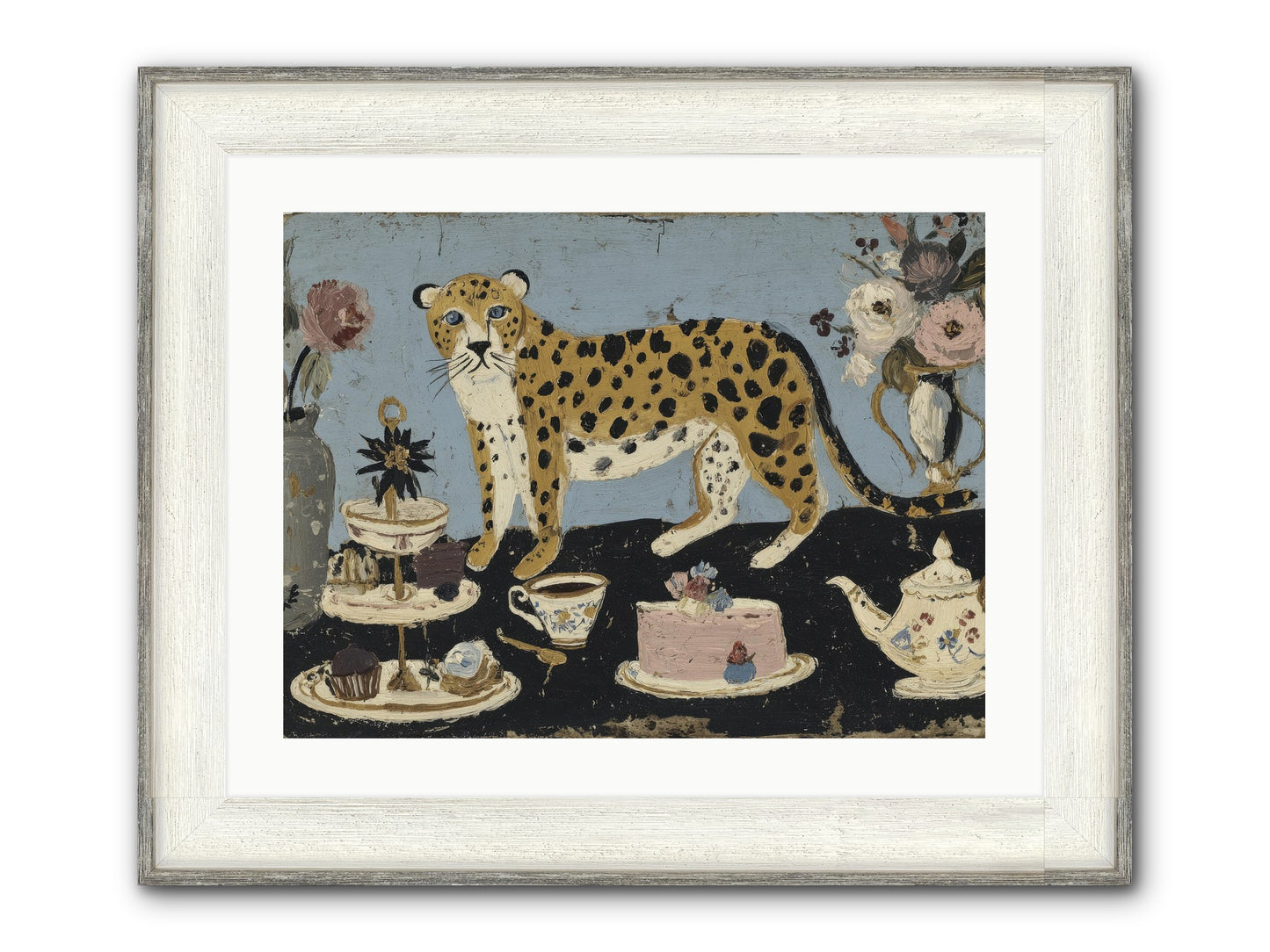 Deliberate Extravagance Framed Print - Driftwood White 24x18