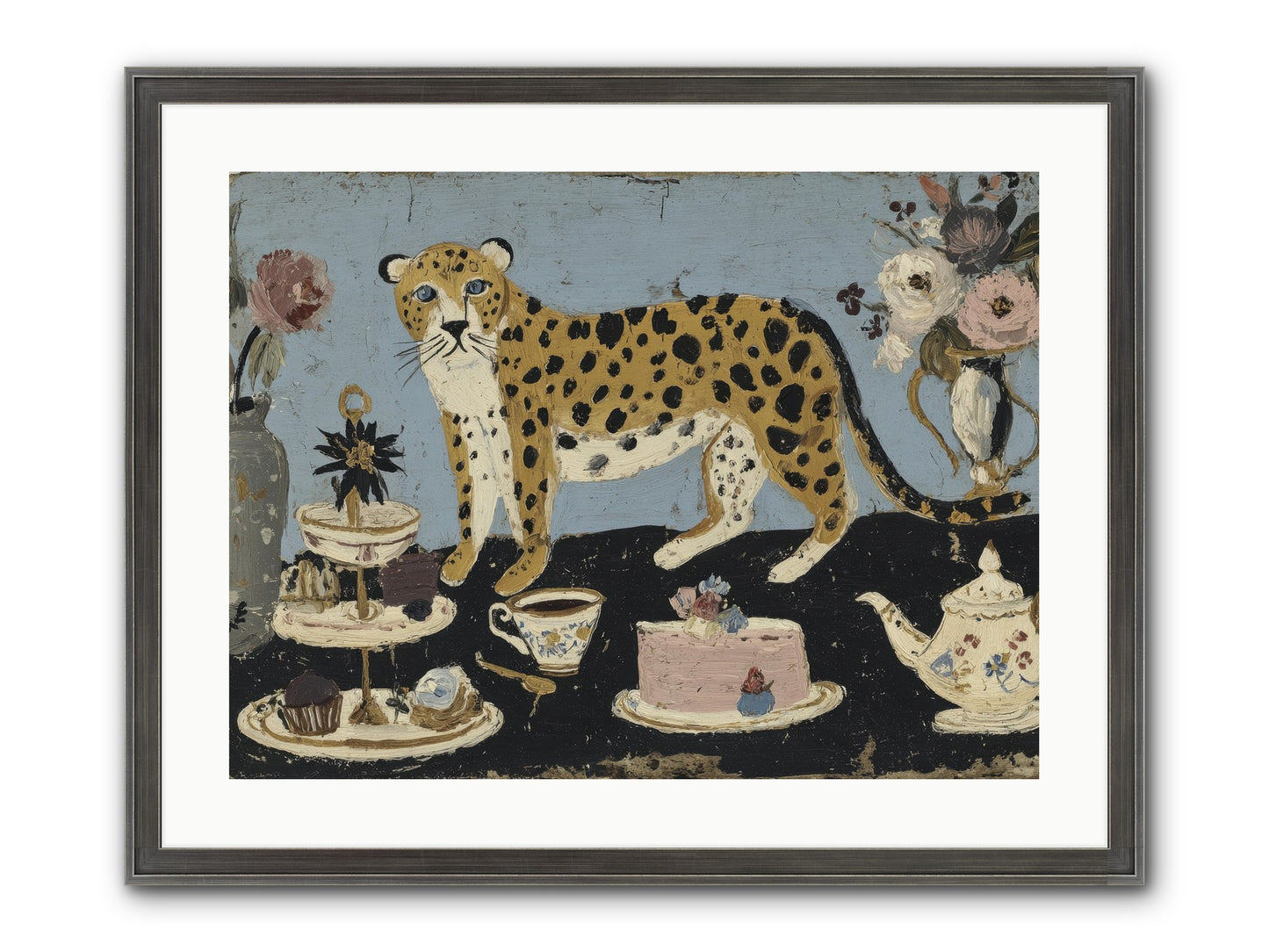 Deliberate Extravagance Framed Print - Slimwoods Black/Silver 24x18