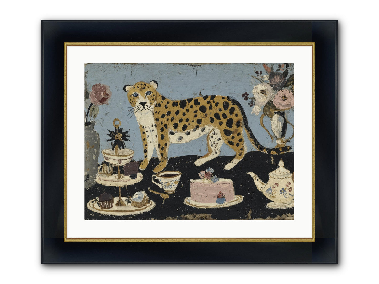 Deliberate Extravagance Framed Print - Wide Black w/Gold 24x18