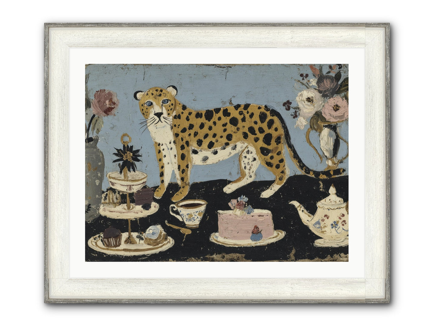 Deliberate Extravagance Framed Print - Driftwood White 32x24