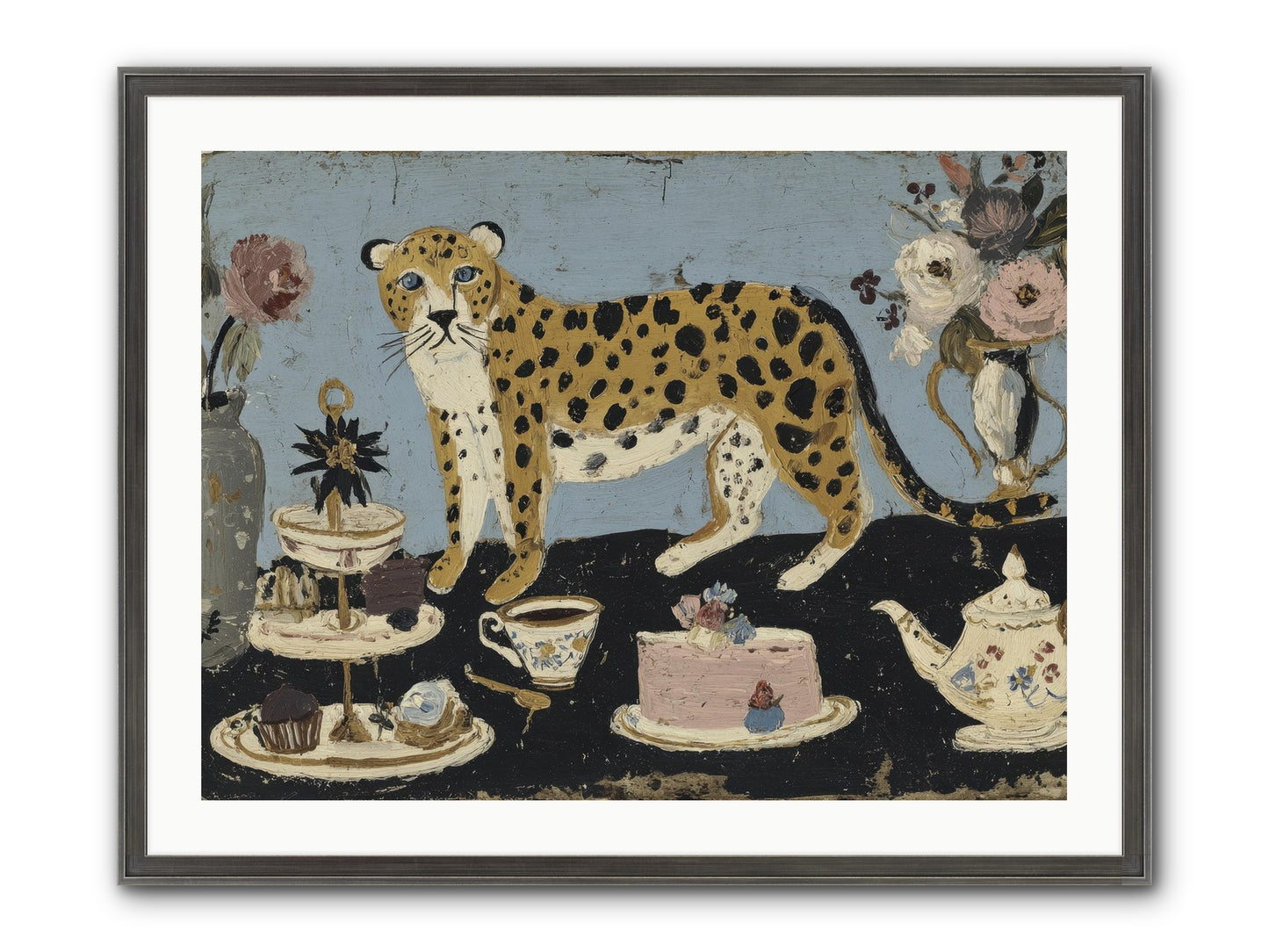 Deliberate Extravagance Framed Print - Slimwoods Black/Silver 32x24