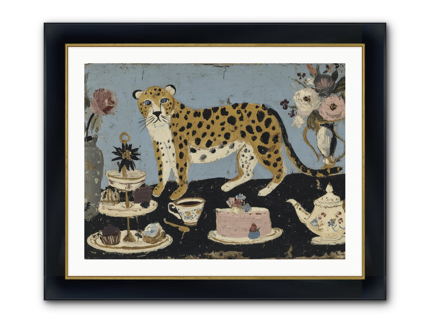 Deliberate Extravagance Framed Print - Wide Black w/Gold 32x24