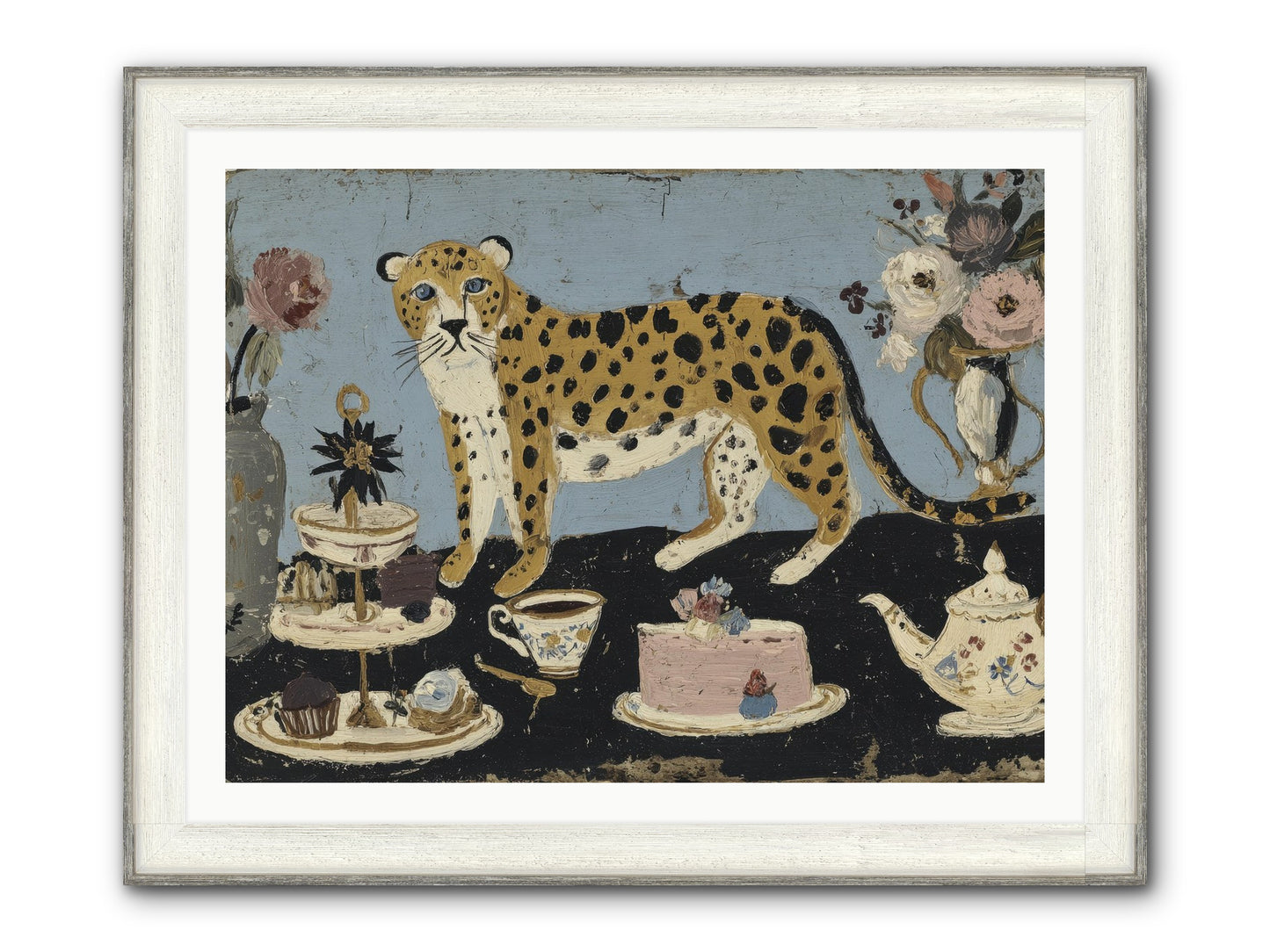 Deliberate Extravagance Framed Print - Driftwood White 40x30