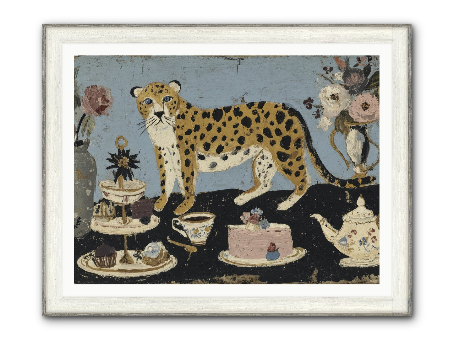 Deliberate Extravagance Framed Print - Driftwood White 48x36