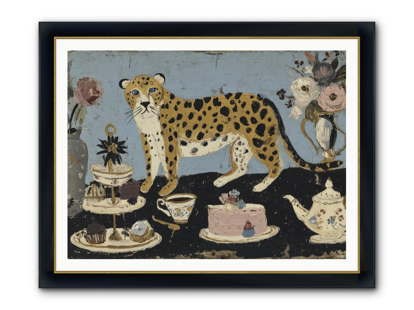 Deliberate Extravagance Framed Print - Wide Black w/Gold 48x36