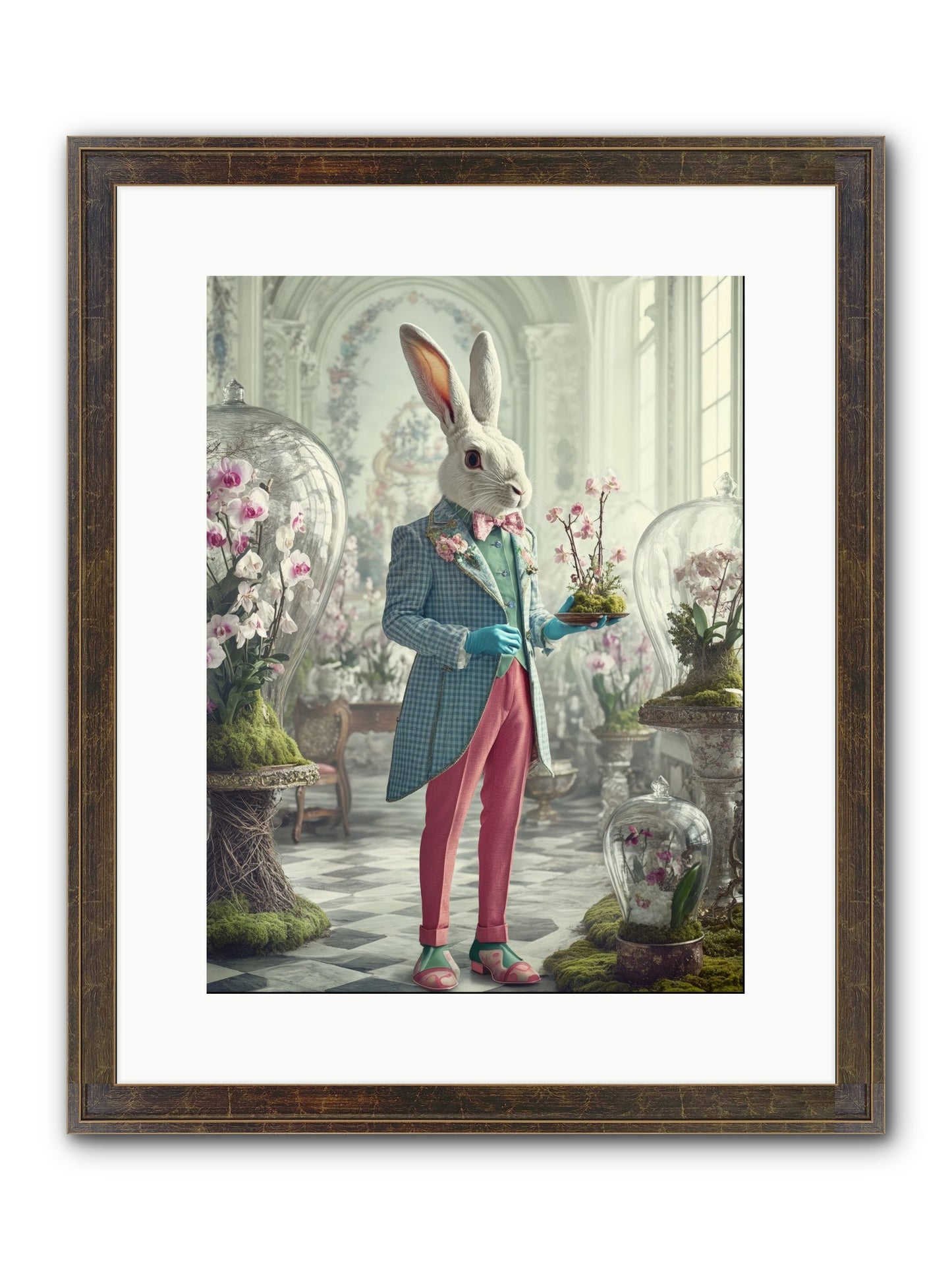 Delight Lives Here Framed Print - Slimwoods Black/Gold 12x16