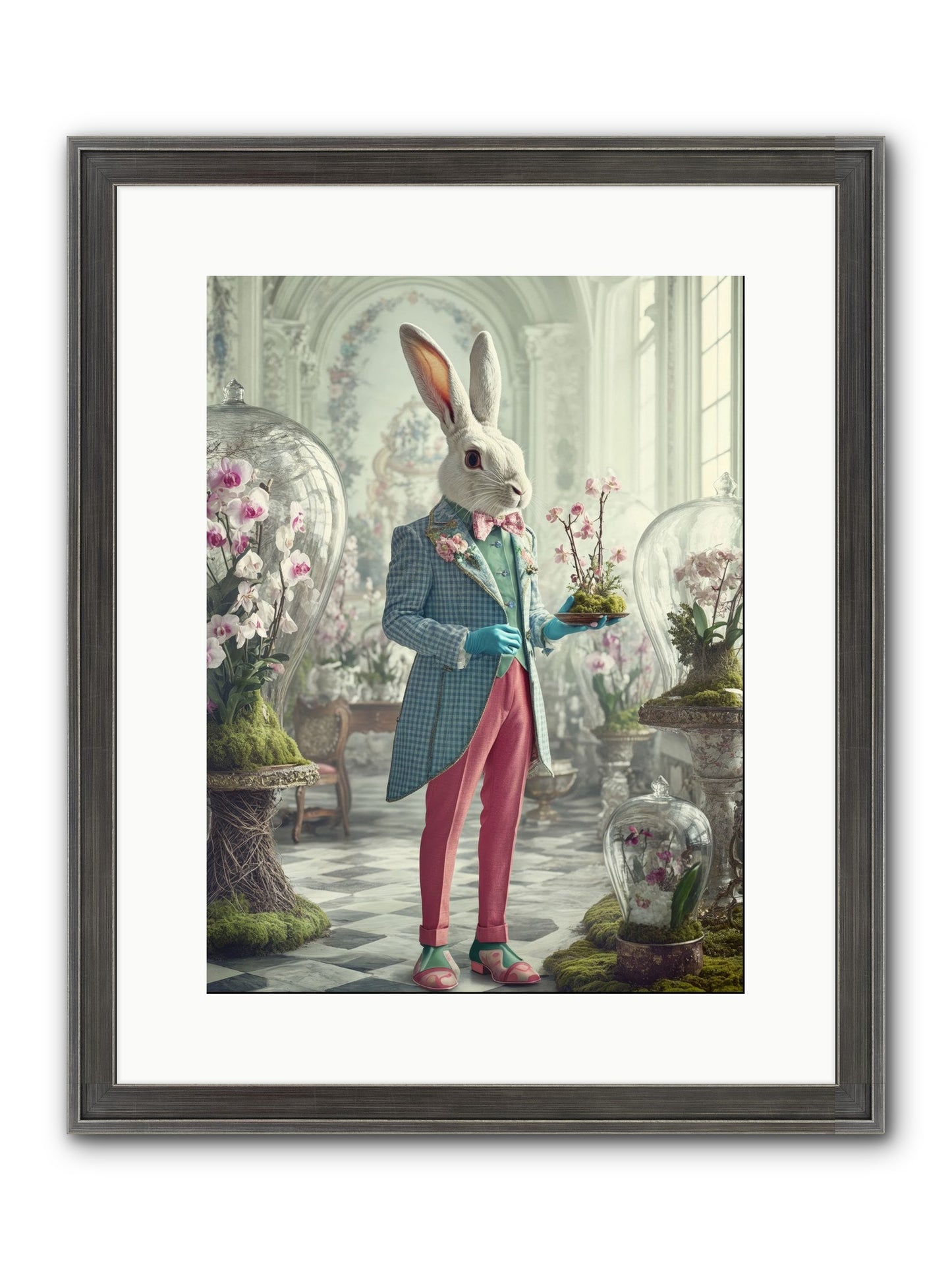 Delight Lives Here Framed Print - Slimwoods Black/Silver 12x16