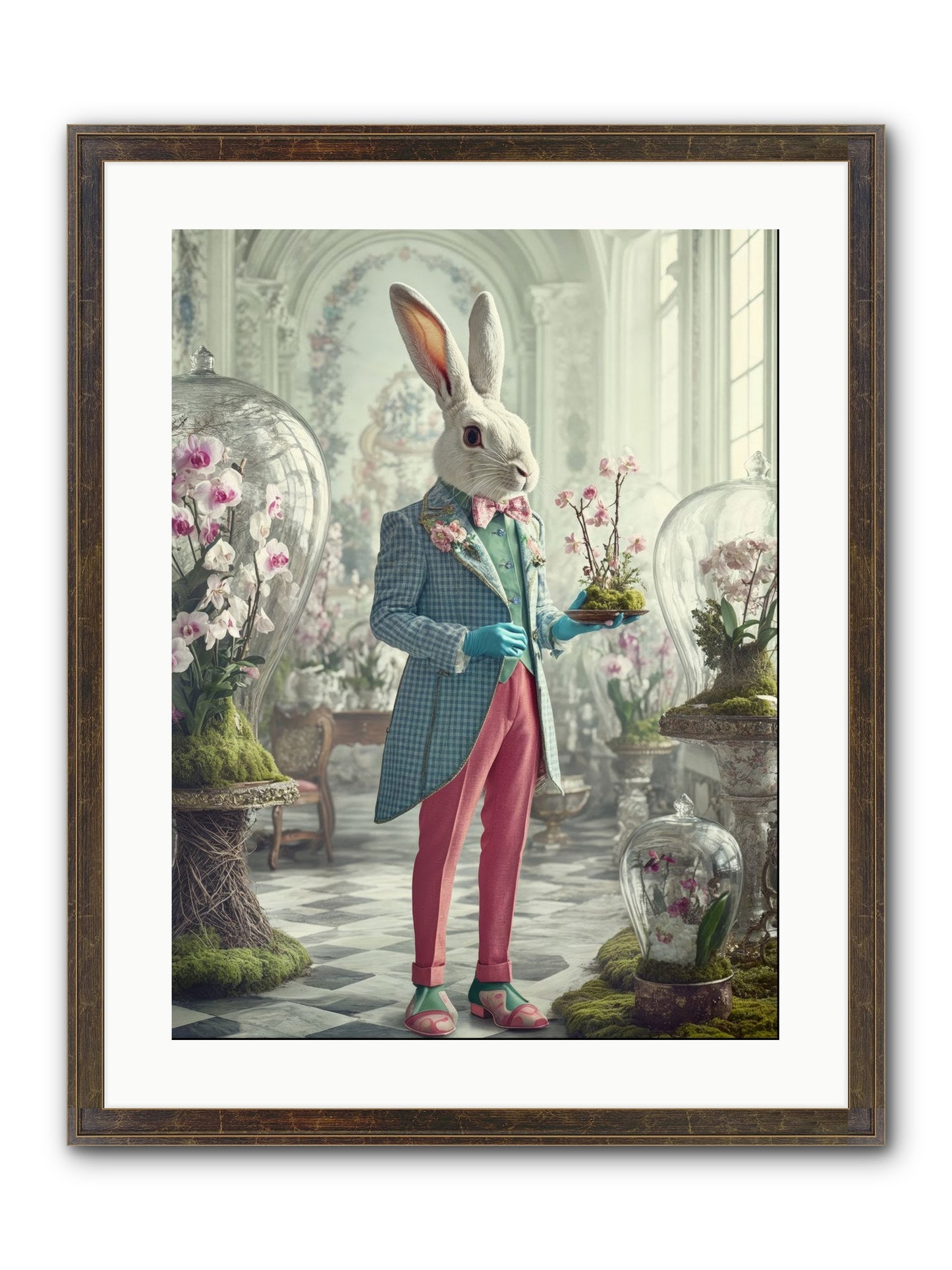 Delight Lives Here Framed Print - Slimwoods Black/Gold 18x24