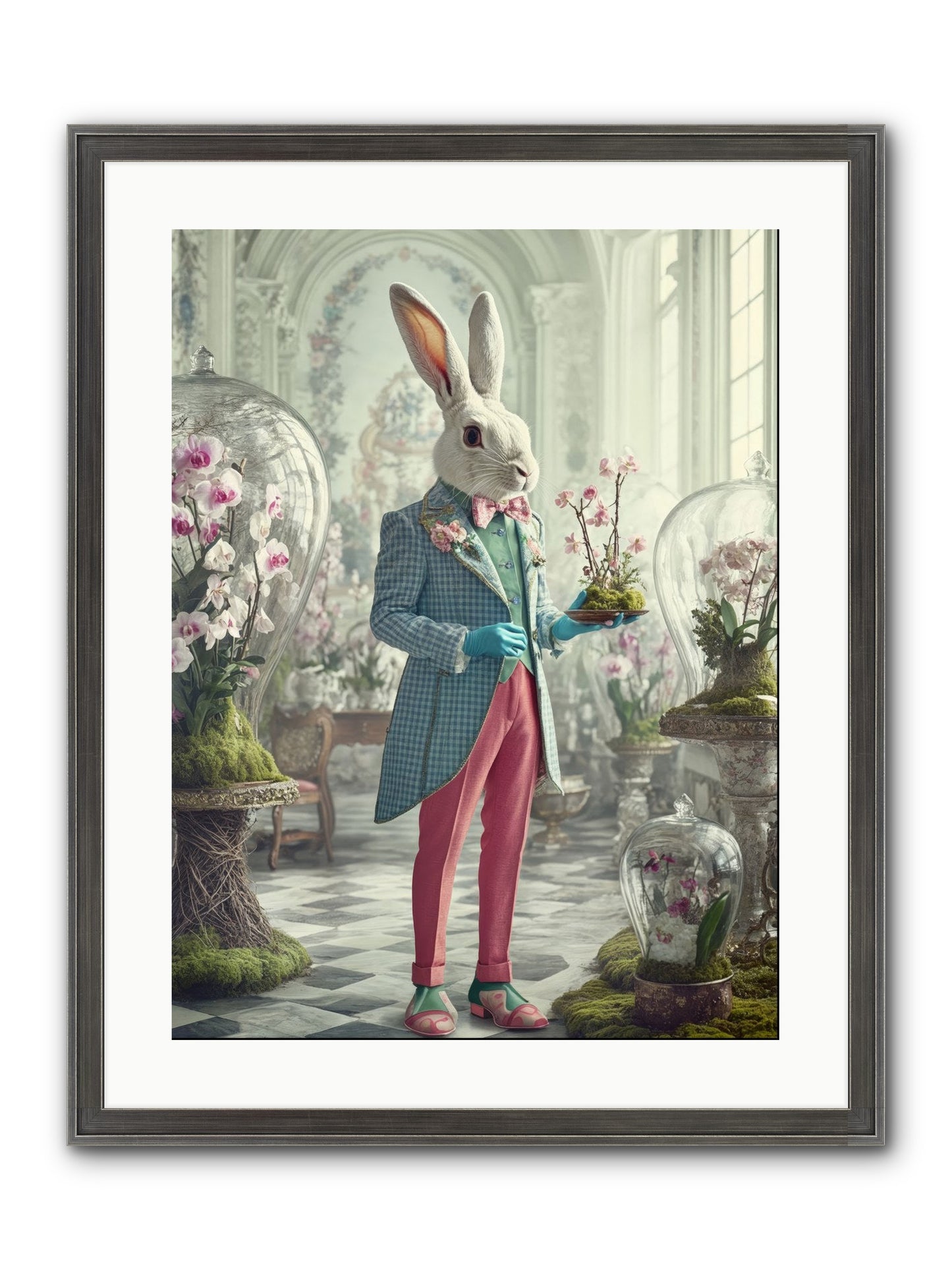 Delight Lives Here Framed Print - Slimwoods Black/Silver 18x24