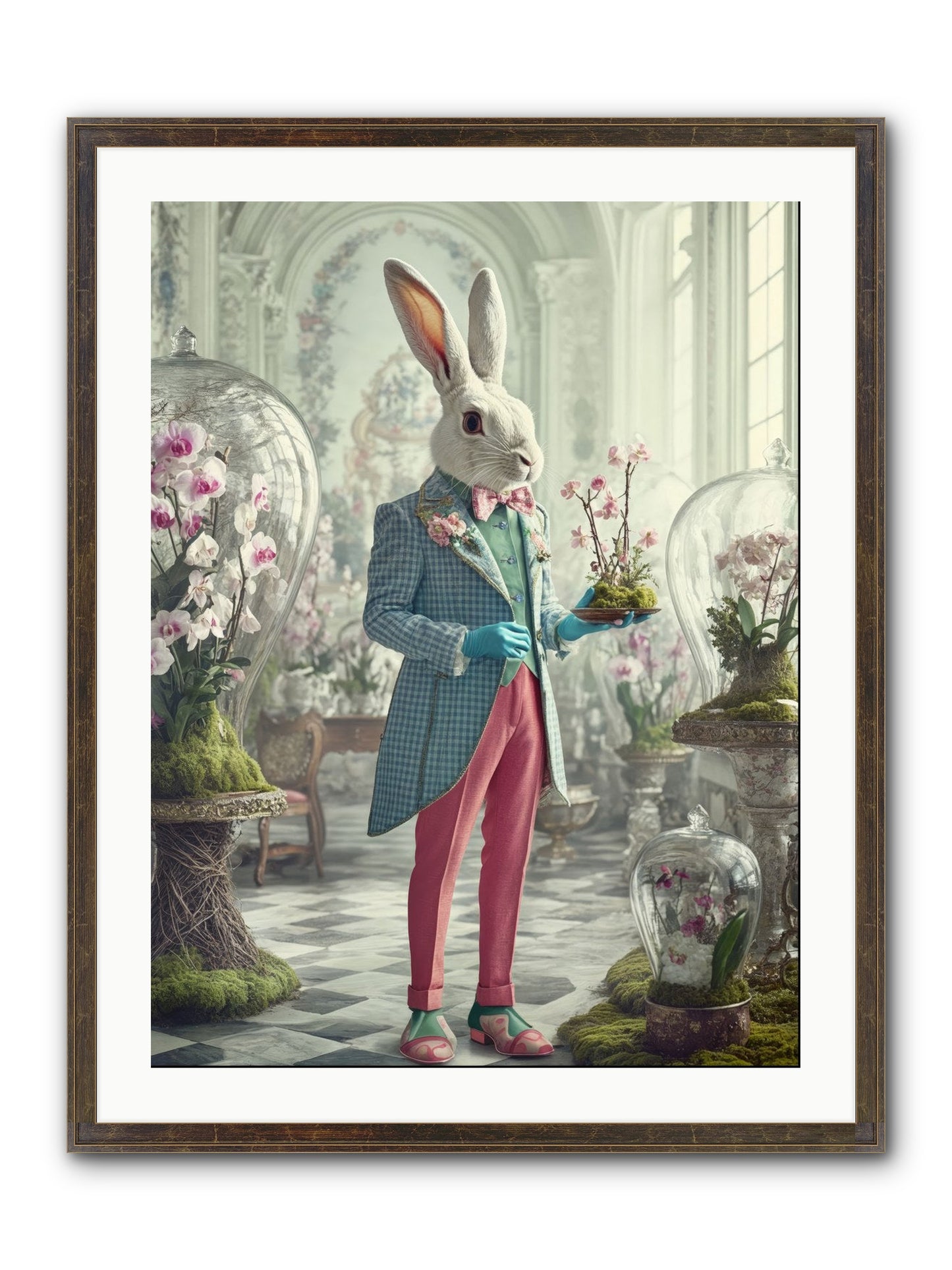 Delight Lives Here Framed Print - Slimwoods Black/Gold 24x32