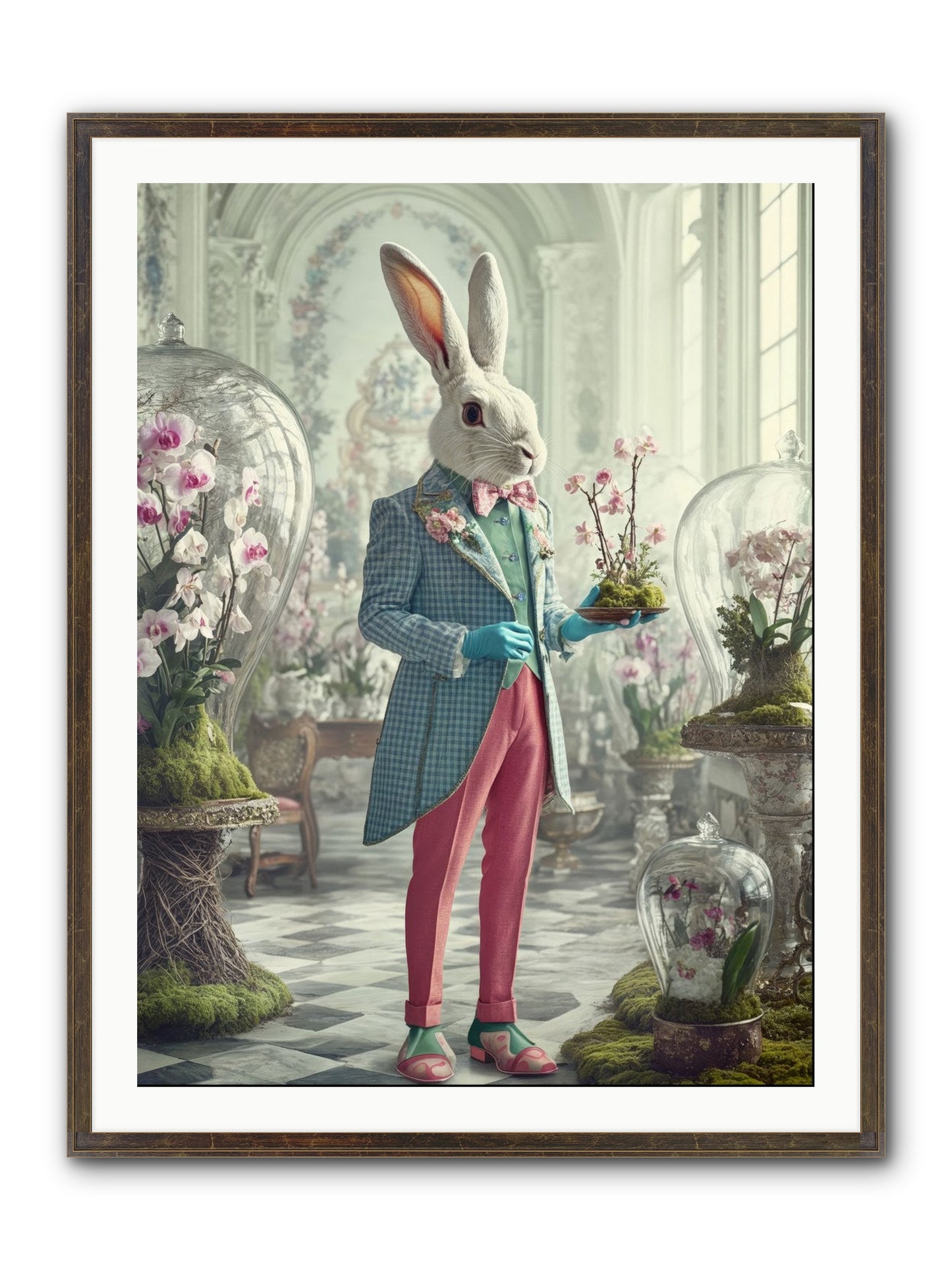 Delight Lives Here Framed Print - Slimwoods Black/Gold 30x40