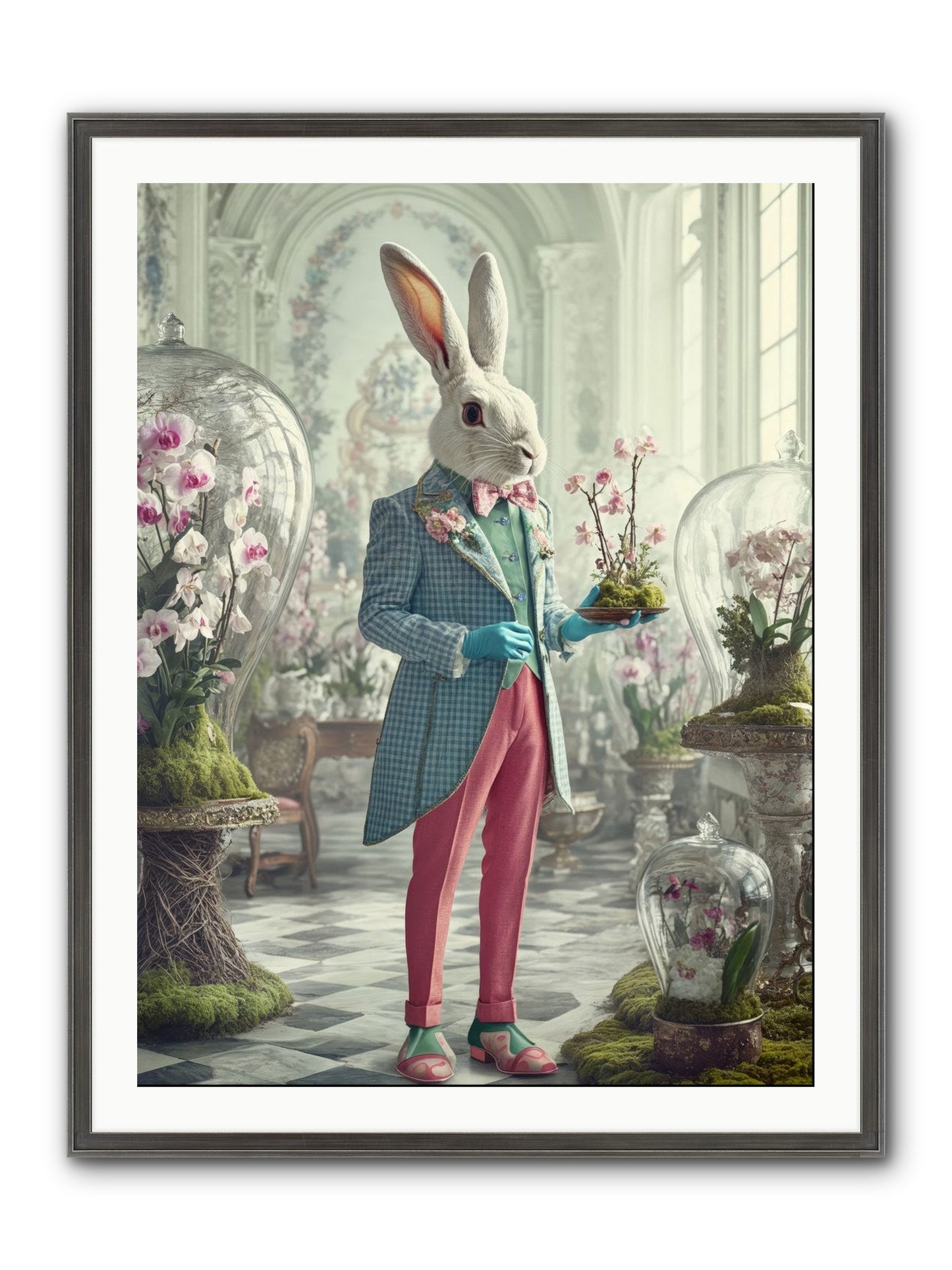 Delight Lives Here Framed Print - Slimwoods Black/Silver 30x40