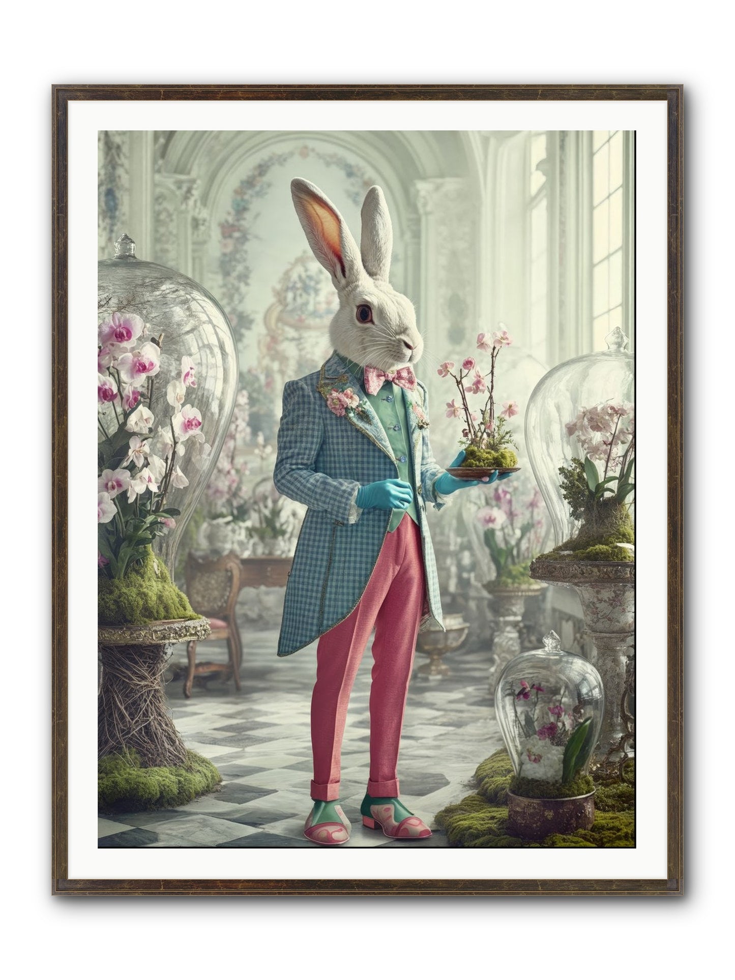 Delight Lives Here Framed Print - Slimwoods Black/Gold 36x48