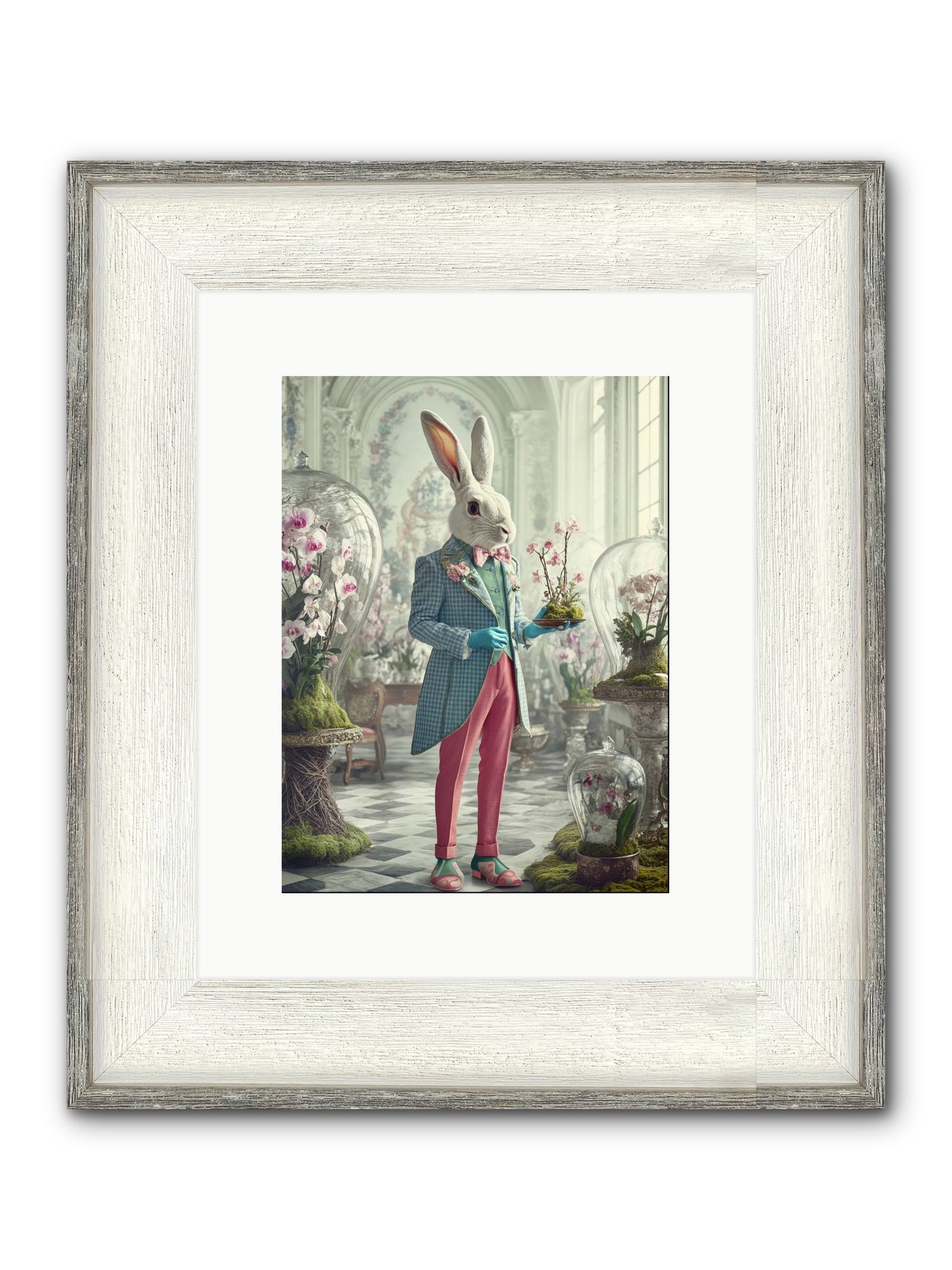 Delight Lives Here Framed Print - Driftwood White 9x12