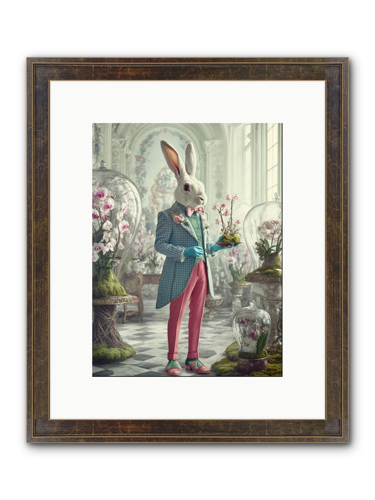 Delight Lives Here Framed Print - Slimwoods Black/Gold 9x12