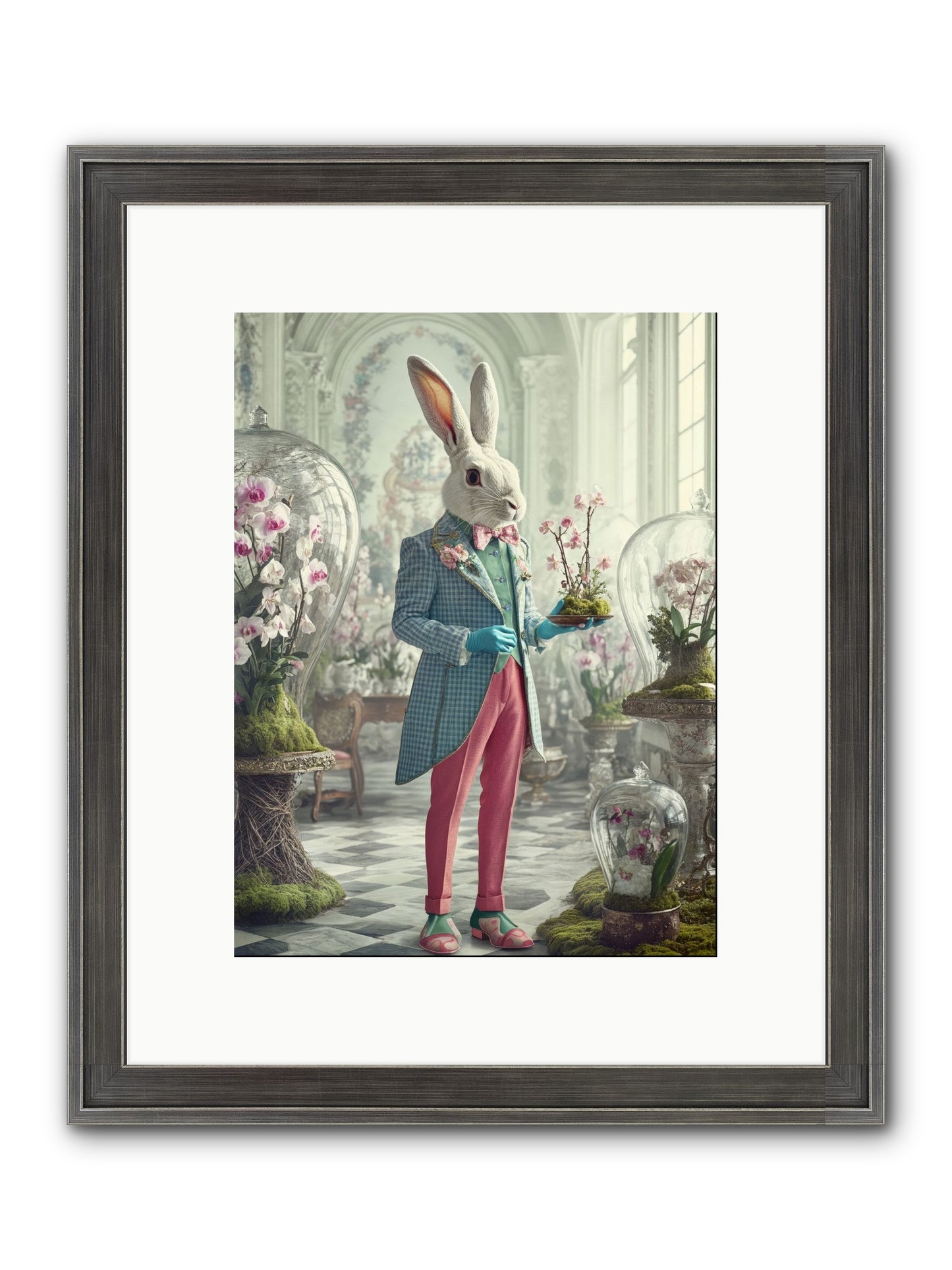 Delight Lives Here Framed Print - Slimwoods Black/Silver 9x12
