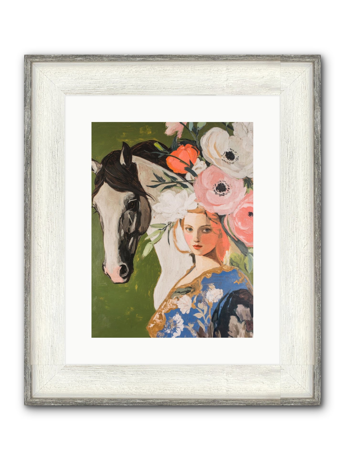 Desert Glass Framed Print - Driftwood White 12x16