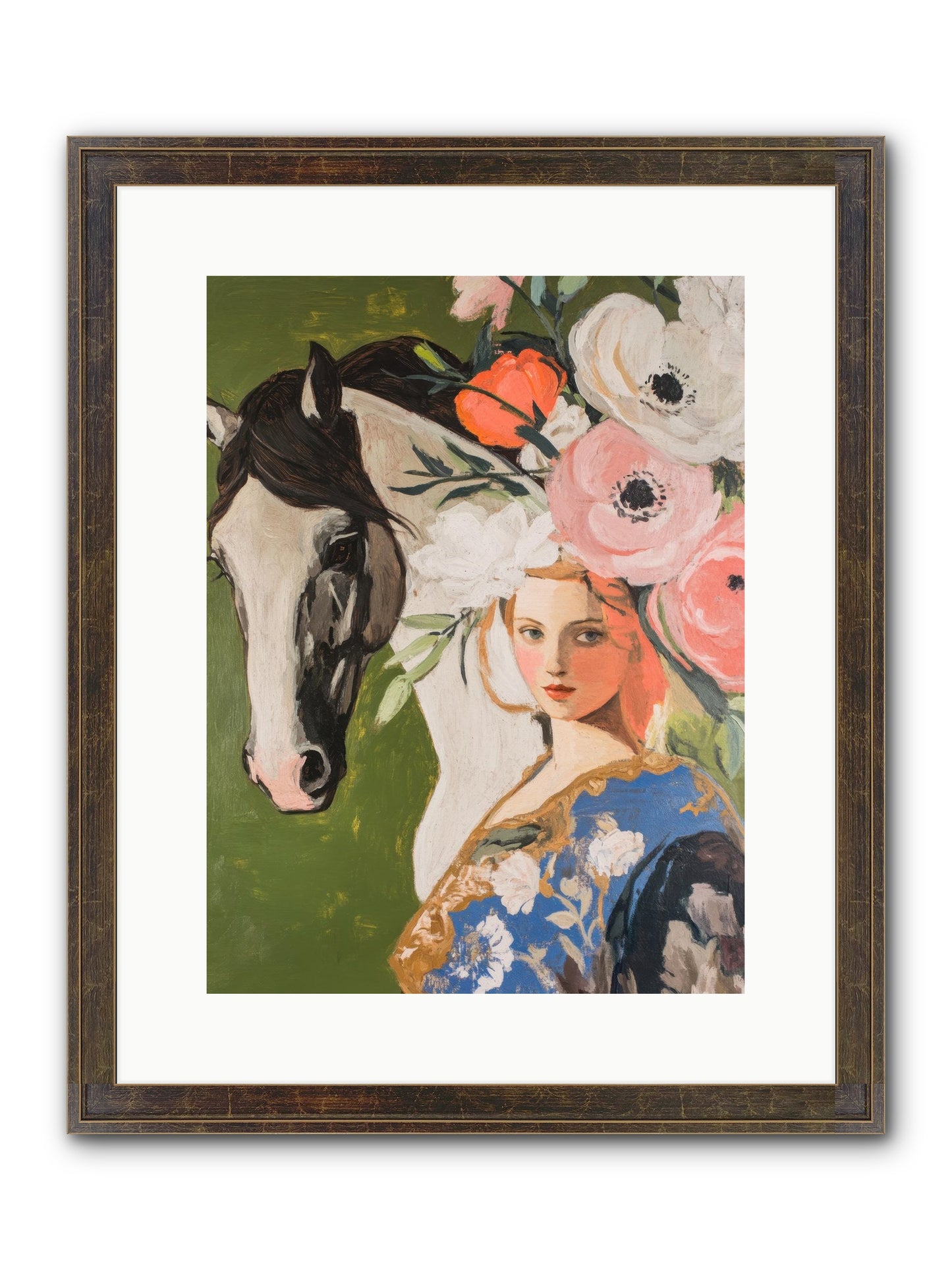 Desert Glass Framed Print - Slimwoods Black/Gold 12x16