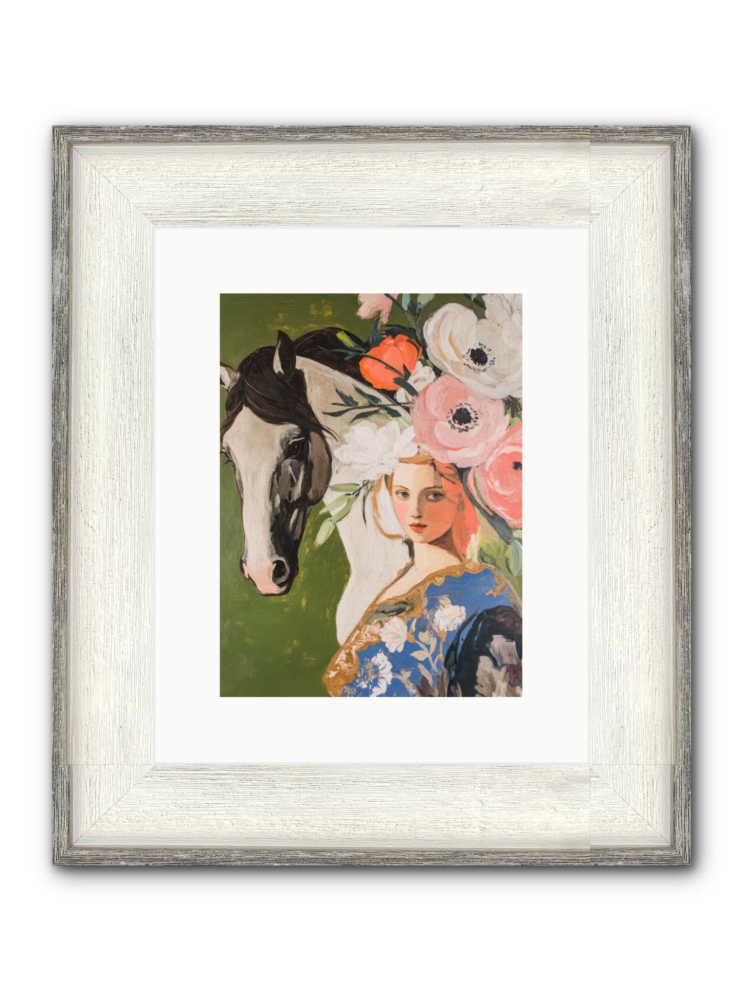 Desert Glass Framed Print - Driftwood White 9x12