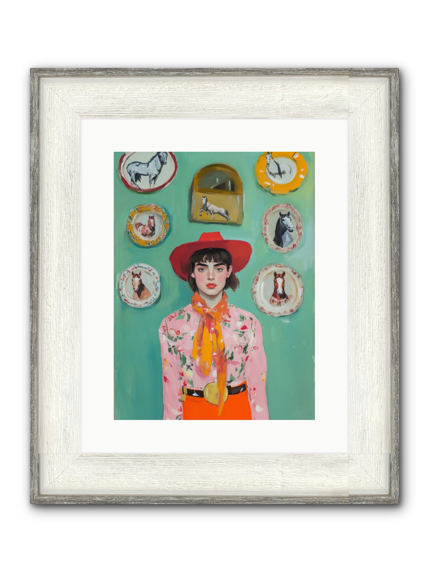 Desert Monarch Framed Print - Driftwood White 12x16