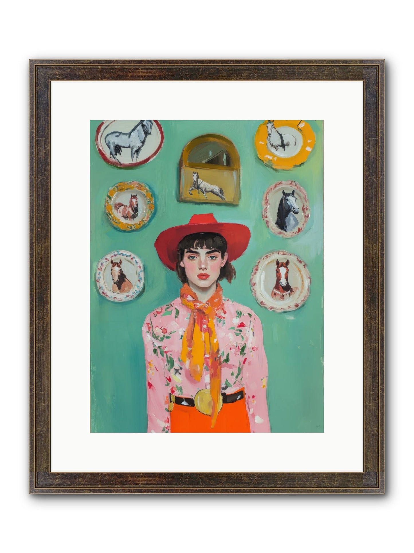 Desert Monarch Framed Print - Slimwoods Black/Gold 12x16