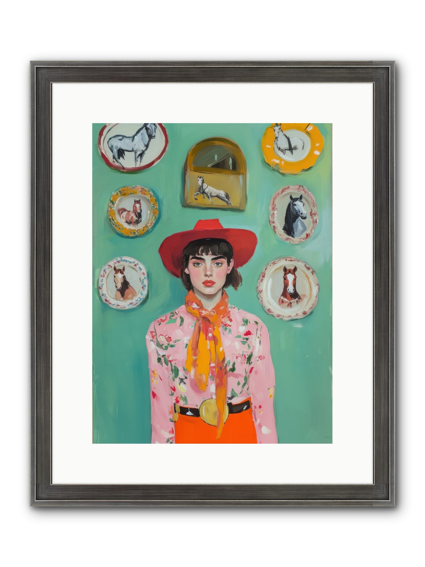 Desert Monarch Framed Print - Slimwoods Black/Silver 12x16