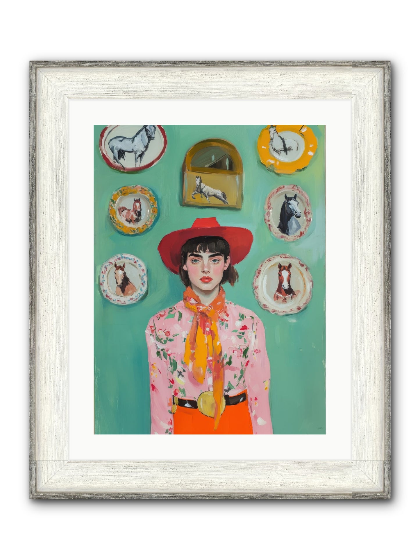 Desert Monarch Framed Print - Driftwood White 18x24