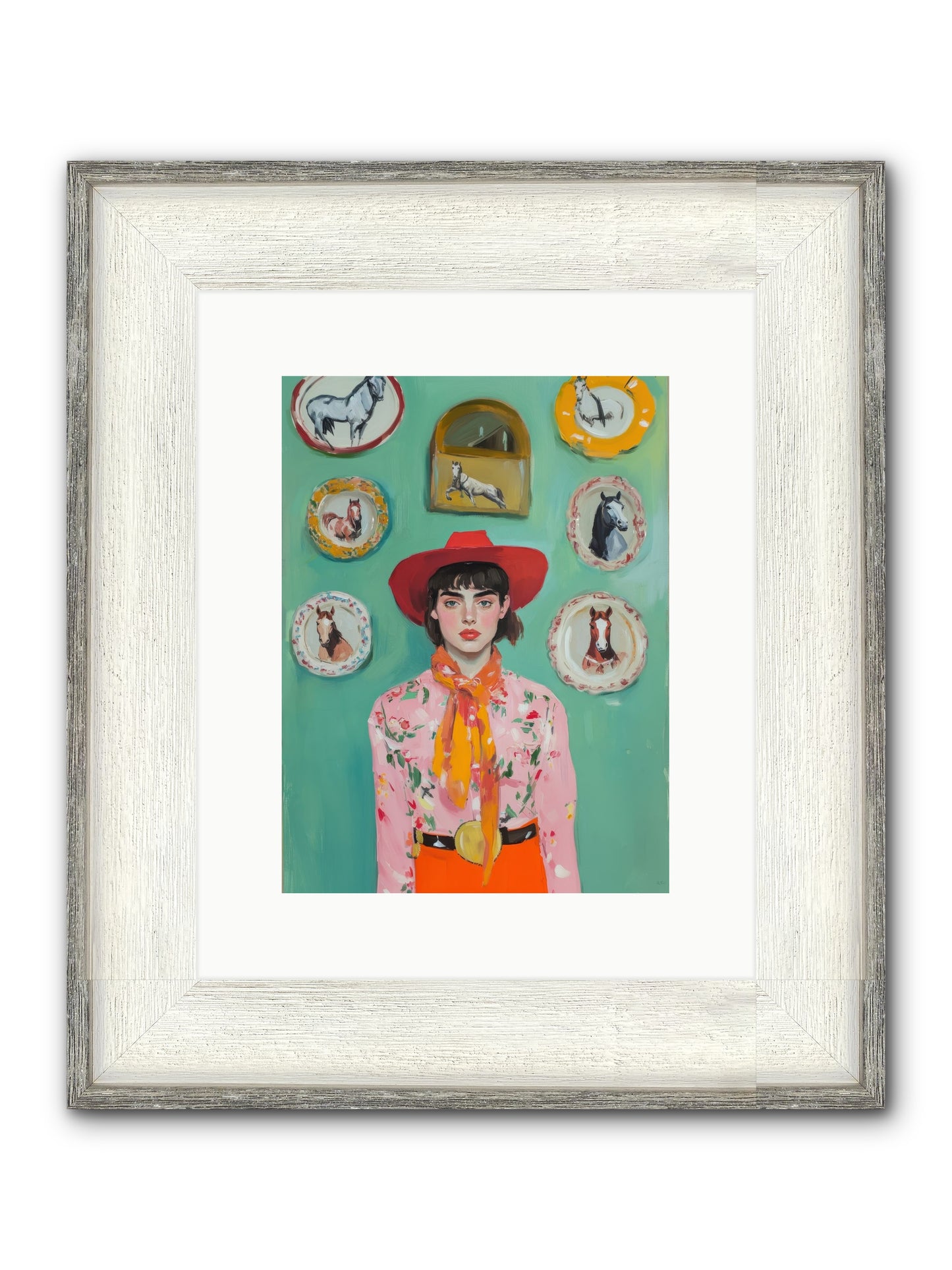Desert Monarch Framed Print - Driftwood White 9x12