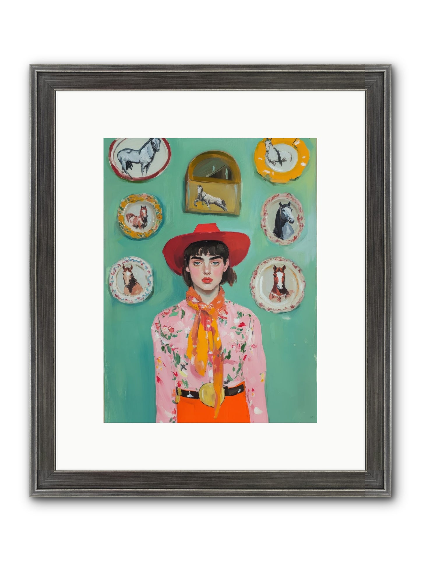 Desert Monarch Framed Print - Slimwoods Black/Silver 9x12