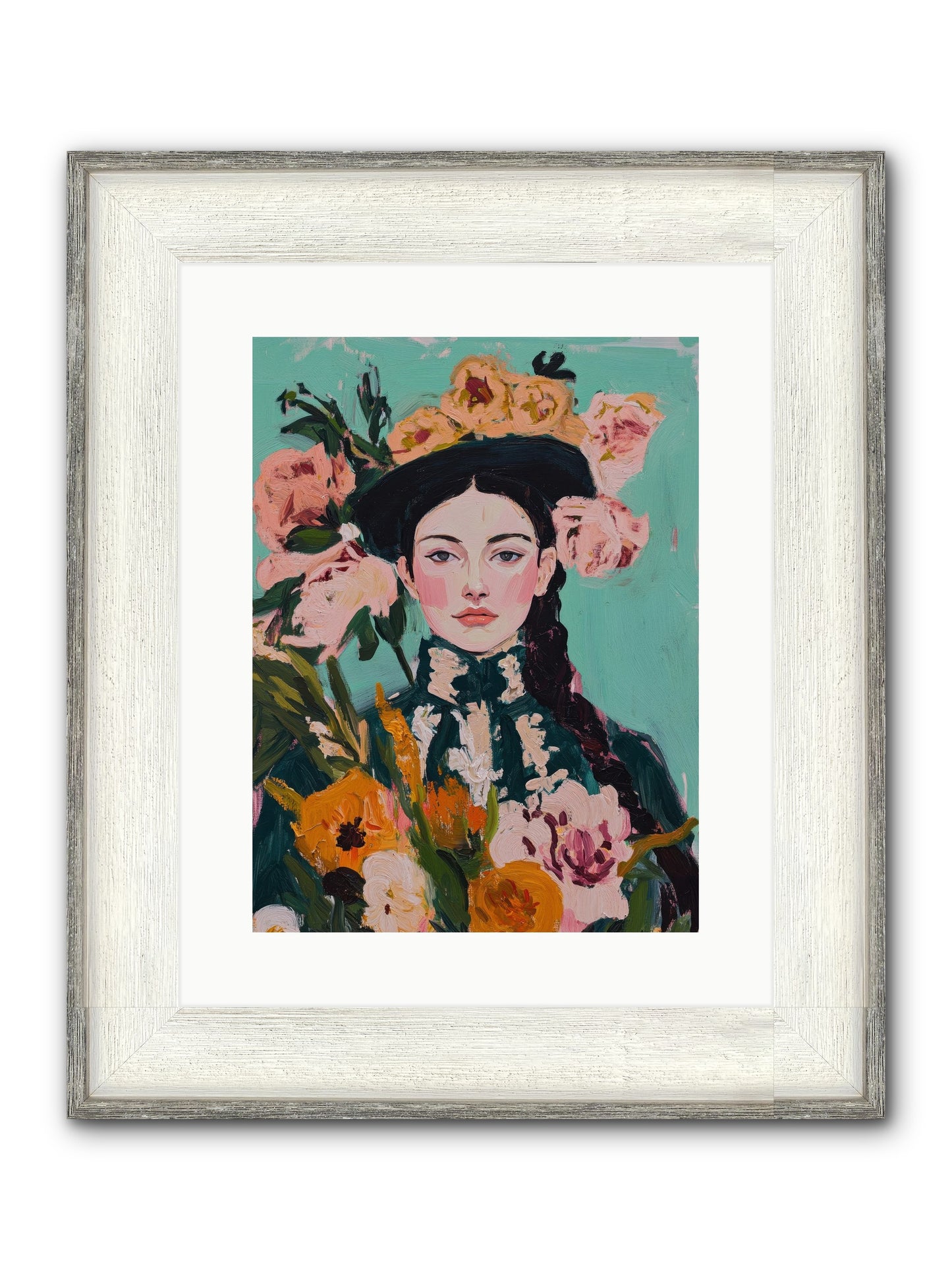 Desert Pearl Framed Print - Driftwood White 12x16