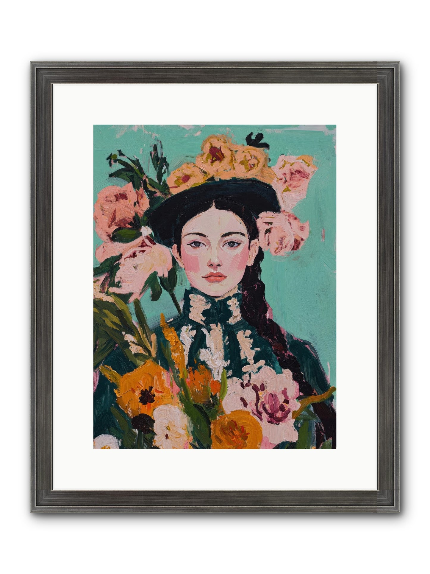 Desert Pearl Framed Print - Slimwoods Black/Silver 12x16