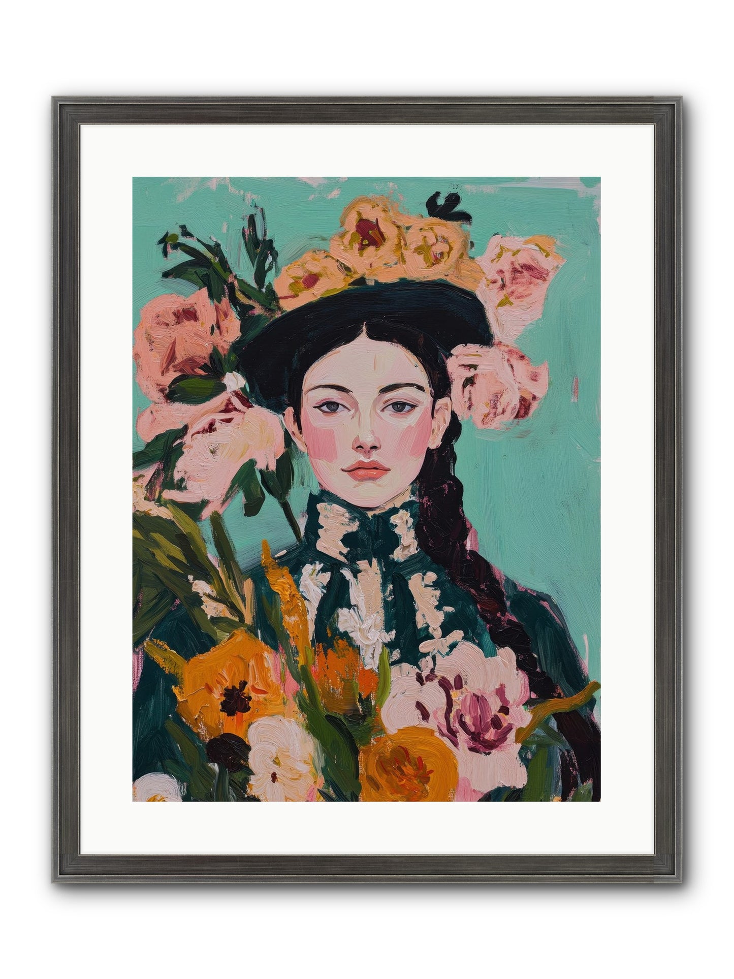 Desert Pearl Framed Print - Slimwoods Black/Silver 18x24