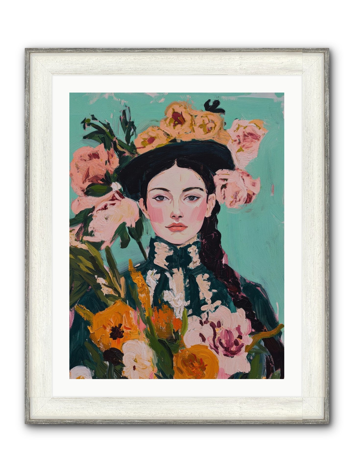 Desert Pearl Framed Print - Driftwood White 24x32