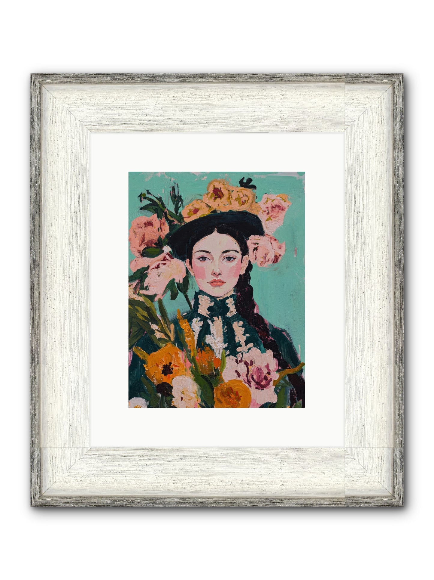 Desert Pearl Framed Print - Driftwood White 9x12