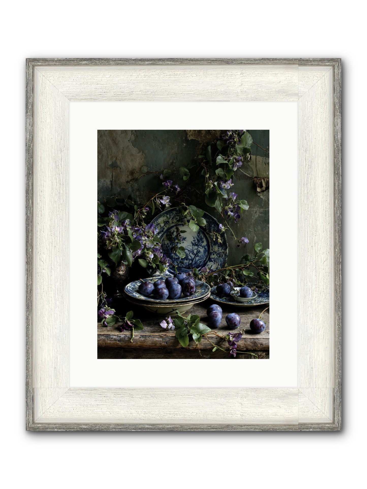 Dessert First Framed Print - Driftwood White 12x16