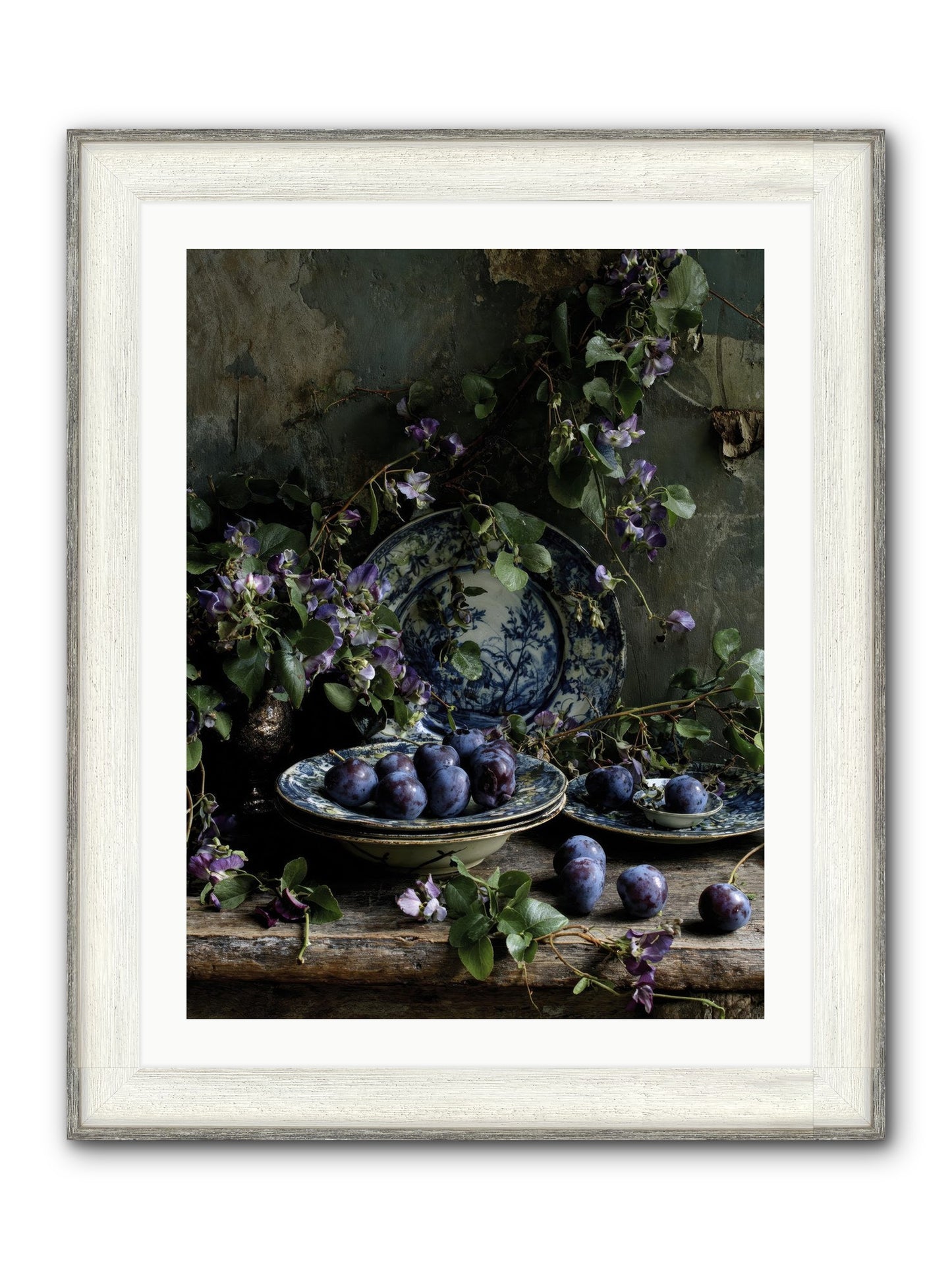 Dessert First Framed Print - Driftwood White 24x32