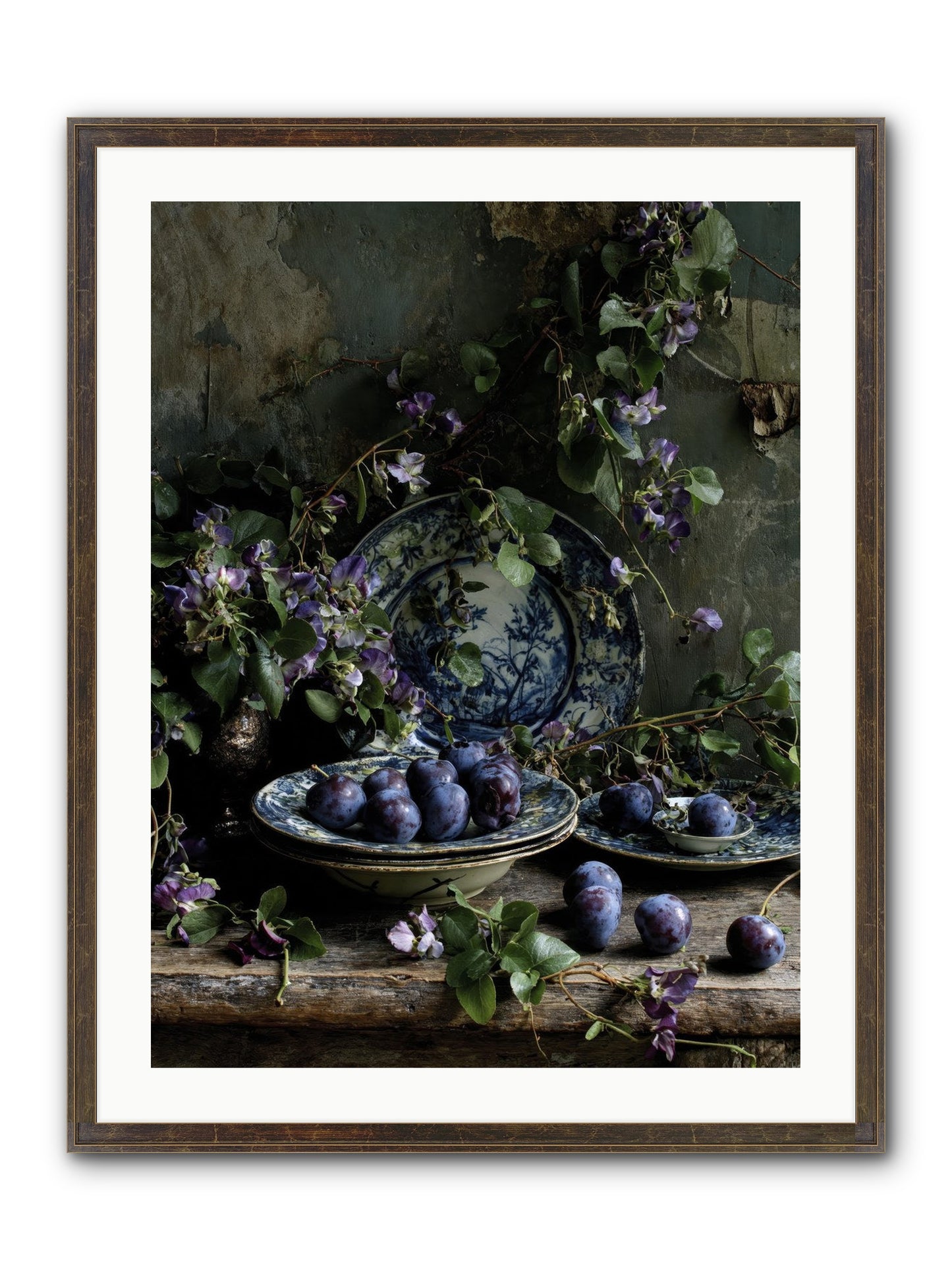 Dessert First Framed Print - Slimwoods Black/Gold 24x32