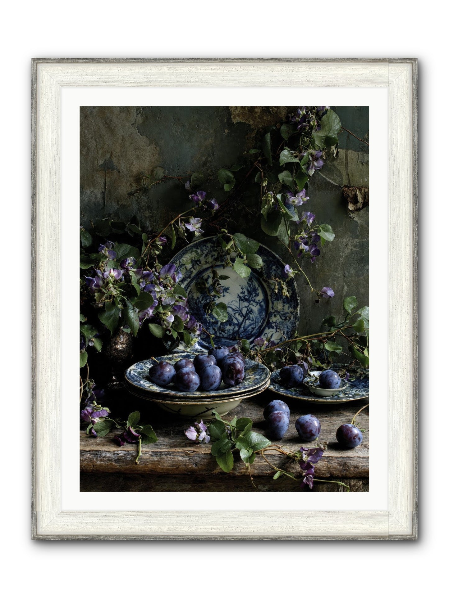 Dessert First Framed Print - Driftwood White 30x40